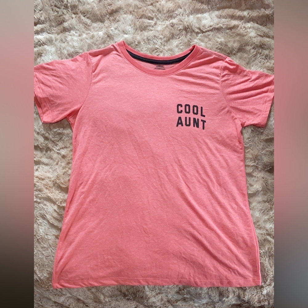 Cool Aunt Kids Coral T-Shirt - Picture 2 of 2